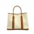 Hermes Garden Party H007 Handbag Cotton Brown