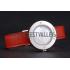 Hermes  MOP Dial Red Leather Strap