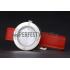 Hermes  MOP Dial Red Leather Strap