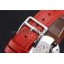 Hermes  MOP Dial Red Leather Strap