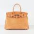 Hermes Birkin 6088 Handbag Ostrich Skin Orange