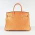 Hermes Birkin 6088 Handbag Ostrich Skin Orange