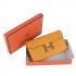 Hermes Wallet H6023 Wallet Cow Leather Yellow