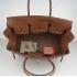 Cheap Hermes Birkin 6089 Handbag Cow Leather Brown