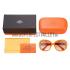 Replica Hermes Oversized Round Frame Orange Sunglasses 308100