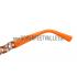 Replica Hermes Oversized Round Frame Orange Sunglasses 308100