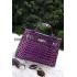 Hermes Kelly 28 Crocodile Leather Purple 608150