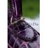 Hermes Kelly 28 Crocodile Leather Purple 608150