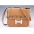 Replica Hermes Constance Tan with Golden Buckle