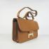 Hermes Constance H020 Cross Body Bag Cow Leather Coffee