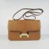 Hermes Constance H020 Cross Body Bag Cow Leather Coffee