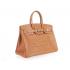 Hermes Original leather HB35 Handbag Lambskin Coffee Replica