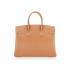 Hermes Original leather HB35 Handbag Lambskin Coffee Replica