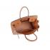 Hermes Original leather HB35 Handbag Lambskin Coffee Replica