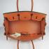 Hermes Birkin 6109 Ladies Handbag Orange Replica HM03458