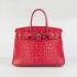 Hermes Birkin 6088 Crocodile Red Handbag Replica