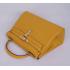 Replica Hermes Kelly H1043 Cow Leather Yellow Handbag