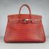 Hermes Birkin 6099 Ladies Crocodile Red Bag