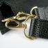 Hermes Jypsiere H6508 Cross Body Bag Cow Leather Black