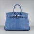 Hermes Birkin 6088 Ladies Handbag Blue -b1