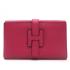 Hermes Wallet H1125 Wallet Cow Leather Pink Replica