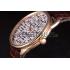 Hermes  Croco Leather Strap Multicolor Patterned Logo Dial 801402