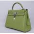 Hermes Kelly H1043 Ladies Cow Leather Green Handbag Replica