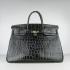 Hermes Birkin 6099 Ladies Crocodile Black