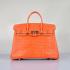 Hermes Birkin 6089 Ladies Crocodile Orange Replica