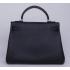 Hermes Kelly H1043 Ladies Cow Leather Black Handbag