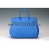 Hermes Birkin 35 Blue Ostrich Leather 607483