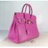 Hermes Birkin 6089 Handbag Cow Leather Pink HM04030