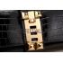 Hermes Medor Crocodile Leather Black Clutch 18926677