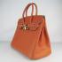 Hermes Birkin 6089 Handbag Cow Leather Orange