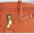 Hermes Birkin 6089 Handbag Cow Leather Orange