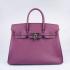 Cheap Hermes Original leather 6089 Ladies Handbag Purple