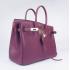 Cheap Hermes Original leather 6089 Ladies Handbag Purple