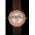 Hermes  MOP Dial Brown Leather Bracelet 801389