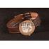 Hermes  MOP Dial Brown Leather Bracelet 801389