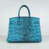 Hermes Birkin 6088 Ladies Handbag Blue -19