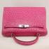 Cheap Hermes Kelly HK32 Ostrich Skin Pink Handbag