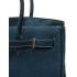 Hermes Original leather HB35 Handbag Cow Leather Blue Replica