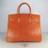 Hermes Birkin 6089 Ladies Handbag Orange Replica