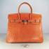 Hermes Birkin 6089 Ladies Handbag Orange Replica