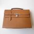 Hermes Briefcases H269 Briefcase Cow Leather Coffee Bag Replica