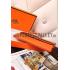 Hermes Kelly Long Wallet Orange 608074