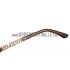 Hermes Large Oversized Brown Frame Sunglasses with Metallic Logo 308103