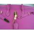 Hermes Birkin 6099 Handbag Cow Leather Purple