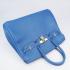 Hermes Original leather 6089 Cow Leather Blue Bag