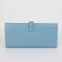 Hermes Wallet H514 Ladies Wallet Blue